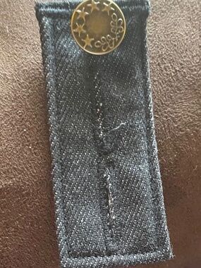 Handmade Black Denim extenders 3 inches made for pocket belts and jeans